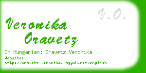 veronika oravetz business card